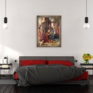 Tablou inramat - Jan Gossaert - Adorarea Regilor ulei pe lemn, 60 x 80 cm - Img 3