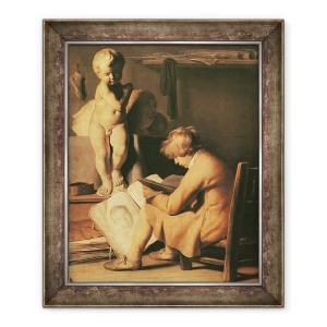 Tablou inramat - Jan Lievens the Elder - Tanarul artist, 70 x 85 cm