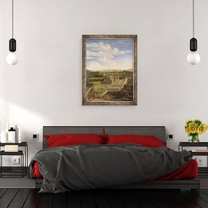 Tablou inramat - Jan Siberechts - Wollaton Hall and Park, Nottingham, 60 x 80 cm - Img 3