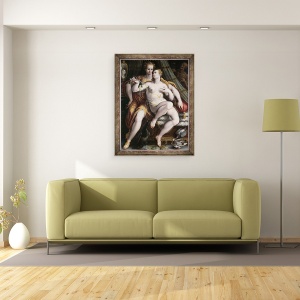 Tablou inramat - Jan van der Straet - Vanitate, Modestie si Modestie, 60 x 80 cm - Img 2