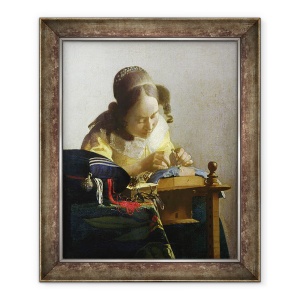 Tablou inramat - Jan Vermeer - Lacemaker, 70 x 85 cm
