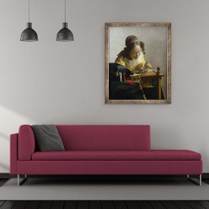 Tablou inramat - Jan Vermeer - Lacemaker, 70 x 85 cm - Img 2