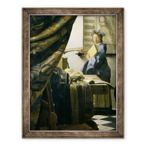 Tablou inramat - Jan Vermeer - Studioul artistului, 70 x 90 cm