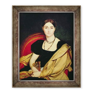 Tablou inramat - Jean Auguste Dominique Ingres - Doamna Devaucay, 50 x 60 cm