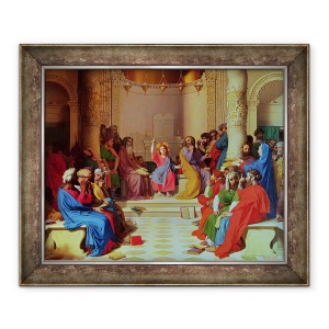 Tablou inramat - Jean Auguste Dominique Ingres - Isus printre doctori, 70 x 85 cm