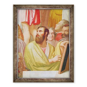 Tablou inramat - Jean Auguste Dominique Ingres - Omagiu adus lui Homer detaliu dreapta jos, 60 x 80 cm