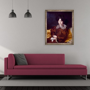 Tablou inramat - Jean Auguste Dominique Ingres - Portret De Suzanne Clarisse de Salvaing de Boisseiu, Madame Marcotte de Sainte-Marie, 50 x 60 cm - Img 2