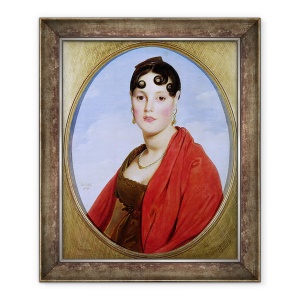 Tablou inramat - Jean Auguste Dominique Ingres - Portretul doamnei Aymon, sau La Belle Zelie, 70 x 85 cm