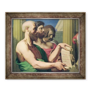 Tablou inramat - Jean Auguste Dominique Ingres - Tragedienii greci, 50 x 60 cm