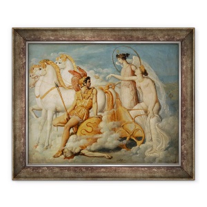 Tablou inramat - Jean Auguste Dominique Ingres - Venus, ranit de Diomede, se intoarce la Olimp, 50 x 60 cm