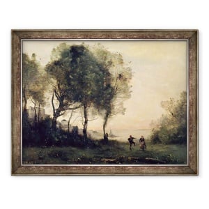 Tablou inramat - Jean Baptiste Camille Corot - Suvenir din Italia, 70 x 90 cm