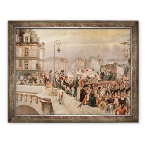 Tablou inramat - Jean-Baptiste Edouard Detaille - Plecarea voluntarilor 1792, 70 x 90 cm