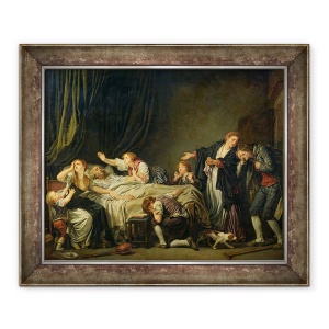 Tablou inramat - Jean Baptiste Greuze - Fiul pedepsit, 70 x 85 cm
