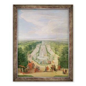 Tablou inramat - Jean-Baptiste Martin - Vedere Perspectiva a Grove de la Galerie des Antichitati de la Versailles, 60 x 80 cm
