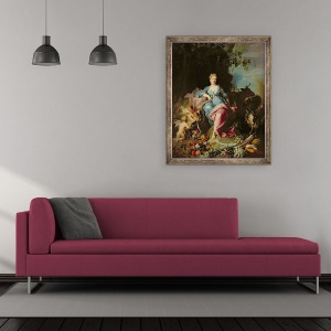 Tablou inramat - Jean-Baptiste Oudry - abundenta, 50 x 60 cm - Img 2