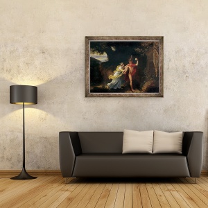 Tablou inramat - Jean-Baptiste Regnault - Ariadna si Tezeu, 70 x 90 cm - Img 2