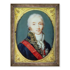Tablou inramat - Jean Baptiste Sambat - Miniatura lui Iosif Fouche 1759-1820 Duce de Otranto, 70 x 90 cm