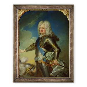 Tablou inramat - Jean-Baptiste van Loo - Portret De Stanislas Lesczinski 1677-1766 Regele Poloniei, 70 x 90 cm