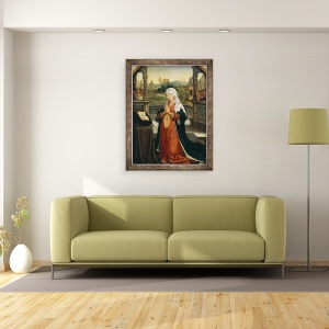 Tablou inramat - Jean Bellegambe the Elder - Sf. Anne conceperea Fecioarei, 70 x 90 cm - Img 2