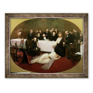 Tablou inramat - Jean Beraud - Sfanta Maria Magdalena in Casa lui Simon Fariseul, 60 x 80 cm