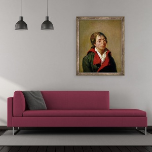 Tablou inramat - Jean Francois Garneray - Jean-Paul Marat 1743-93, 50 x 60 cm - Img 2