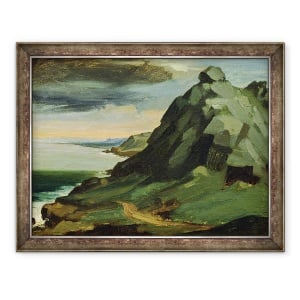 Tablou inramat - Jean-Francois Millet - Stanca Catel, sau stancile de la Haga, 60 x 80 cm