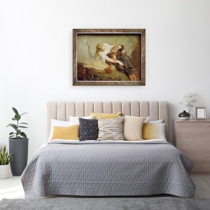 Tablou inramat - Jean-Francois Millet - Tentatia Sfantului Anton, 60 x 80 cm - Img 3