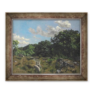 Tablou inramat - Jean Frederic Bazille - Peisaj la Chailly, 50 x 60 cm