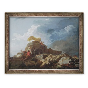 Tablou inramat - Jean-Honore Fragonard - Furtuna, 70 x 90 cm