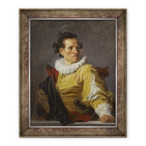 Tablou inramat - Jean-Honore Fragonard - Razboinicul Portret Fantezie, 50 x 60 cm