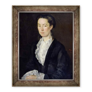 Tablou inramat - Jean-Jacques Henner - Portret De Adelaéde Mathilde Rousseaux, 1854, 70 x 85 cm