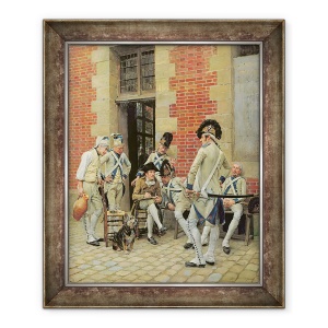 Tablou inramat - Jean-Louis Ernest Meissonier - Portretul sergentului, 70 x 85 cm