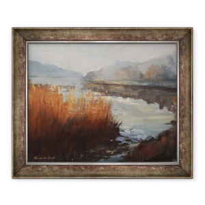 Tablou inramat - Jennifer Wright - Batson Creek Salcombe, Toamna. Ulei pe panza, 50 x 60 cm