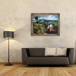 Tablou inramat - Joachim Patinir - St. Christopher, 70 x 90 cm - Img 2