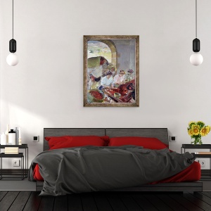 Tablou inramat - Joaquin Sorolla y Bastida - Pregatirea strugurilor uscati, 60 x 80 cm - Img 3