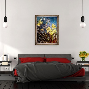 Tablou inramat - jocasta shakespeare - narcise salbatice, 60 x 80 cm - Img 3
