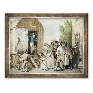 Tablou inramat - John Augustus Atkinson - Targurile, Spectacolul, 70 x 90 cm