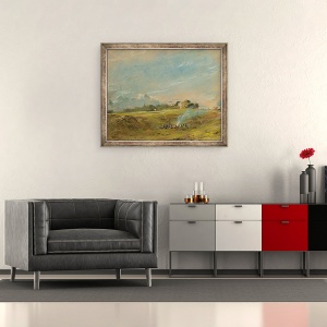 Tablou inramat - John Constable - O vedere a Hampstead Heath, 50 x 60 cm - Img 2