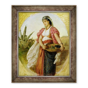 Tablou inramat - John Evan Hodgson - O femeie din Alger, 70 x 85 cm