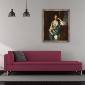 Tablou inramat - John Singleton Copley - Catherine Greene, 70 x 85 cm - Img 2