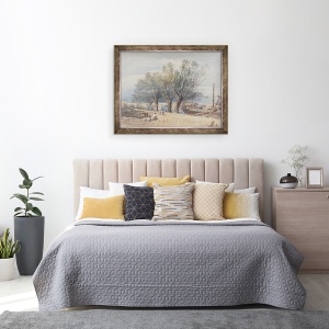 Tablou inramat - John Varley - Podul Vauxhall, 70 x 90 cm - Img 3