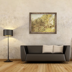 Tablou inramat - John White Abbott - Canonteign, Devon, 70 x 90 cm - Img 2