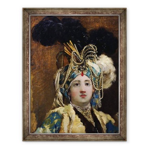 Tablou inramat - Joseph-Marie Vien the Elder - A Sultana, 60 x 80 cm