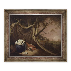 Tablou inramat - Joseph Wright of Derby - Soldatul mort, 50 x 60 cm