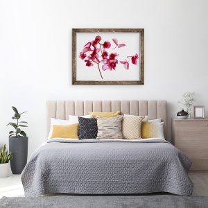 Tablou inramat - Julia McLemore - Begonia roz I, 70 x 90 cm - Img 3