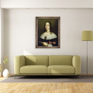 Tablou inramat - Justus Sustermans - Portret De Vittoria della Rovere 1622-95, 70 x 90 cm - Img 2