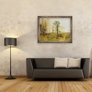 Tablou inramat - Karl Buchholz - Primavara devreme la Weimar, 70 x 90 cm - Img 2