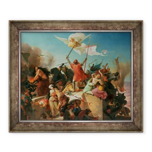 Tablou inramat - Karl Mucke - Godfrey de Bouillon, 50 x 60 cm