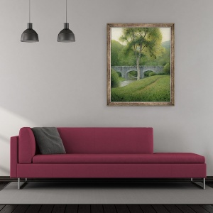 Tablou inramat - Kevin Hughes - Tree & Podul, Dartmoor, 50 x 60 cm - Img 2