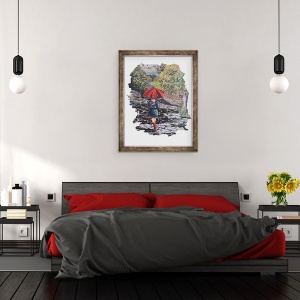 Tablou inramat - Kirstie Adamson - Aprilie Dusuri, 70 x 90 cm - Img 3
